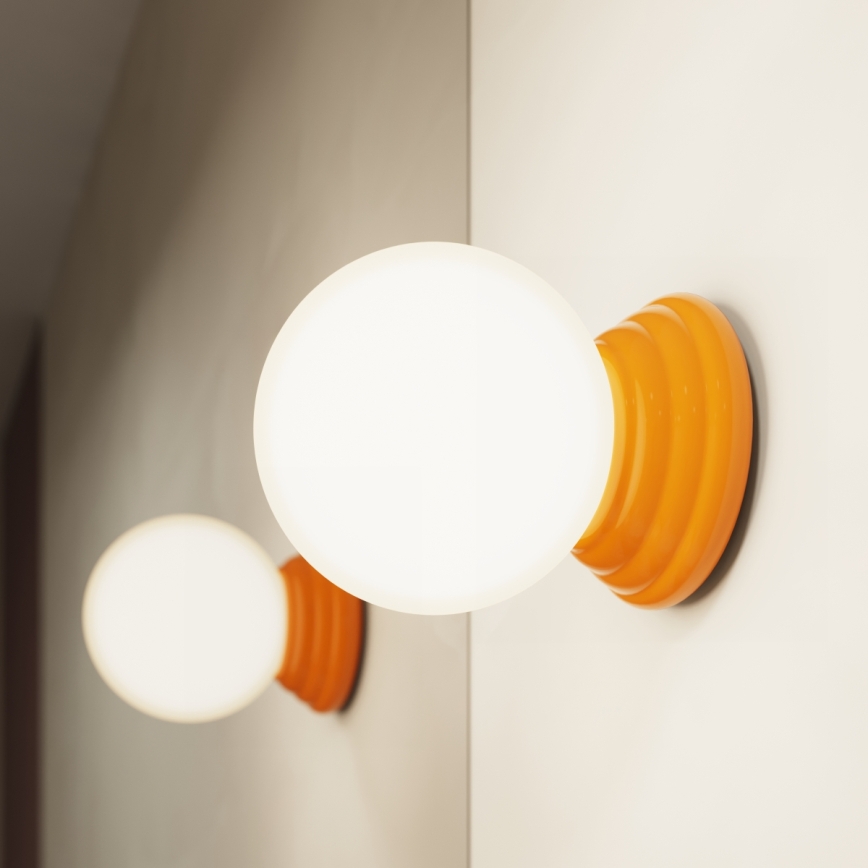 Badkamerwandlamp ZORI 1xG9/8W/230V IP44 oranje