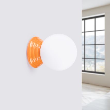 Badkamerwandlamp ZORI 1xG9/8W/230V IP44 oranje