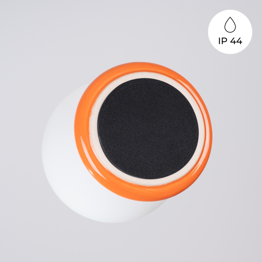 Badkamerwandlamp ZORI 1xG9/8W/230V IP44 oranje