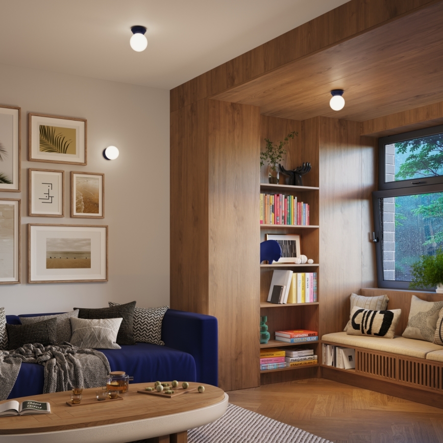 Badkamerwandlamp ZORI 1xG9/8W/230V IP44 blauw