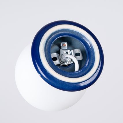 Badkamerwandlamp ZORI 1xG9/8W/230V IP44 blauw