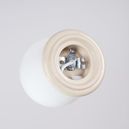 Badkamerplafondlamp ZORI 1xG9/8W/230V Ø 12 cm IP44 beige