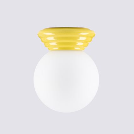 Badkamerplafondlamp ZORI 1xG9/8W/230V Ø 12 cm IP44 geel