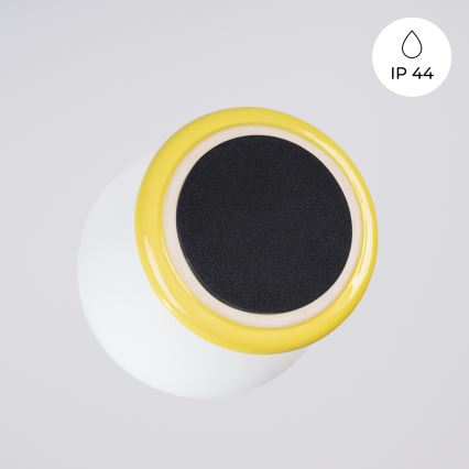 Badkamerplafondlamp ZORI 1xG9/8W/230V Ø 12 cm IP44 geel