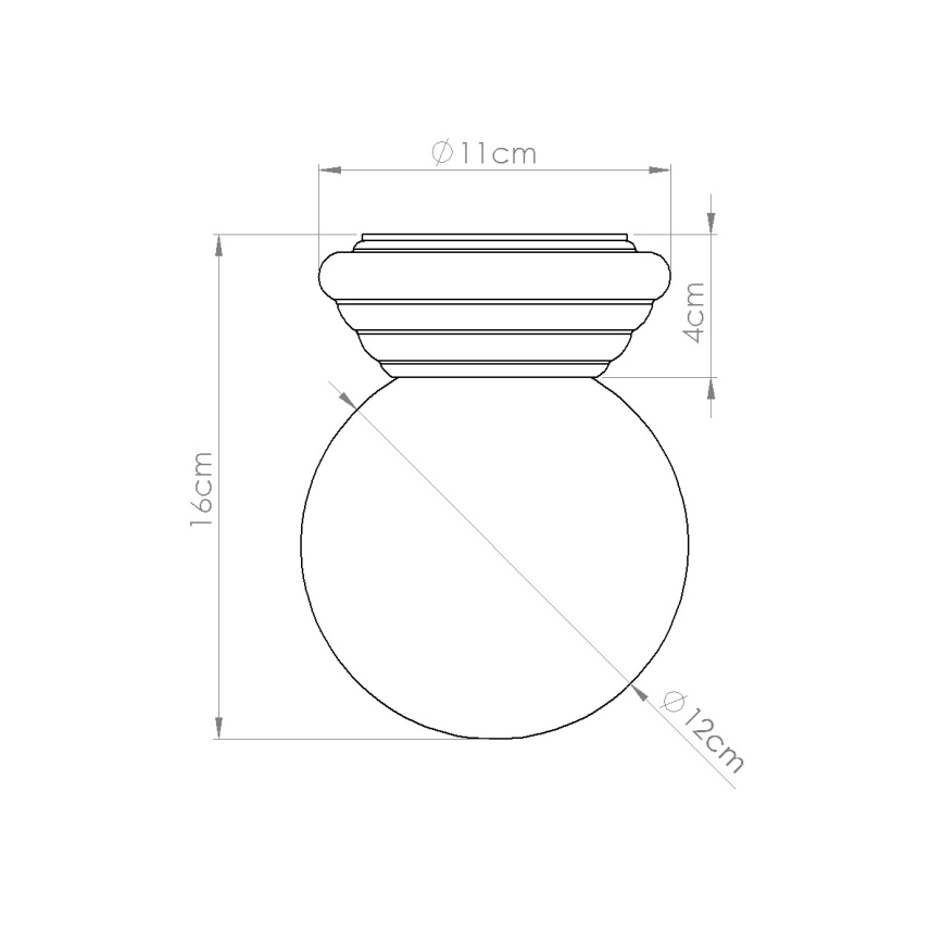 Badkamerplafondlamp ZORI 1xG9/8W/230V Ø 12 cm IP44 geel