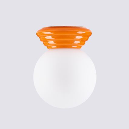 Badkamerplafondlamp ZORI 1xG9/8W/230V Ø 12 cm IP44 oranje