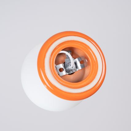 Badkamerplafondlamp ZORI 1xG9/8W/230V Ø 12 cm IP44 oranje