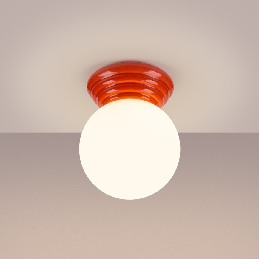 Badkamerplafondlamp ZORI 1xG9/8W/230V Ø 12 cm IP44 roze