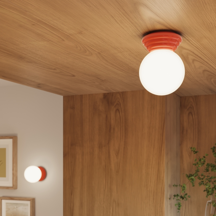 Badkamerplafondlamp ZORI 1xG9/8W/230V Ø 12 cm IP44 roze