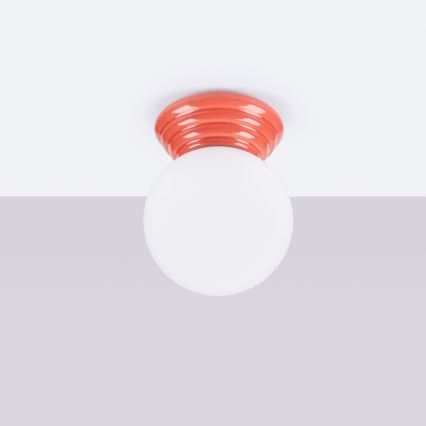 Badkamerplafondlamp ZORI 1xG9/8W/230V Ø 12 cm IP44 roze