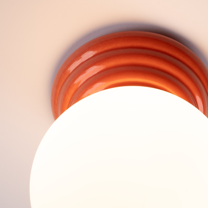 Badkamerplafondlamp ZORI 1xG9/8W/230V Ø 12 cm IP44 roze