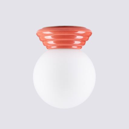 Badkamerplafondlamp ZORI 1xG9/8W/230V Ø 12 cm IP44 roze