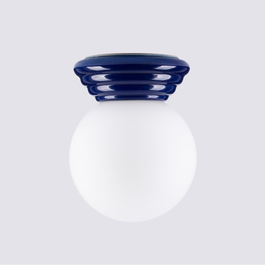 Plafondlamp voor badkamer ZORI 1xG9/8W/230V Ø 12 cm IP44 blauw