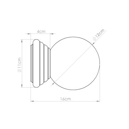 Badkamerwandlamp ZORI 1xG9/8W/230V IP44 wit