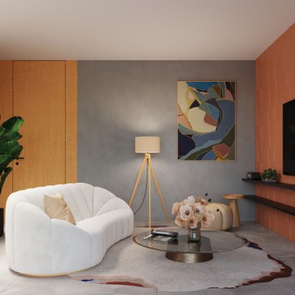 Staande lamp NATT 1xE27/15W/230V taupe