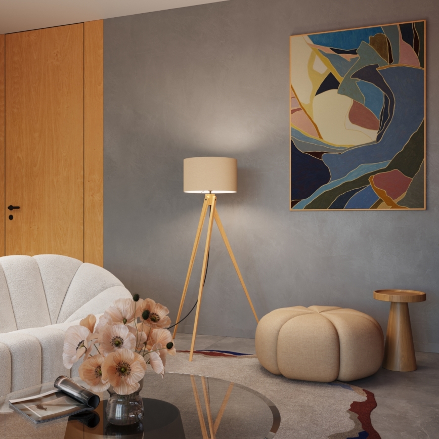 Staande lamp NATT 1xE27/15W/230V taupe