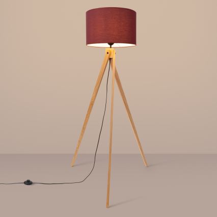 Vloerlamp NATT 1xE27/15W/230V rood