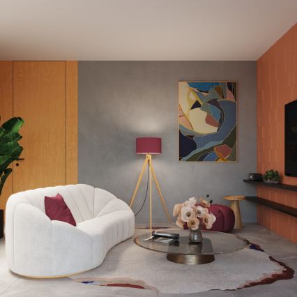 Vloerlamp NATT 1xE27/15W/230V rood