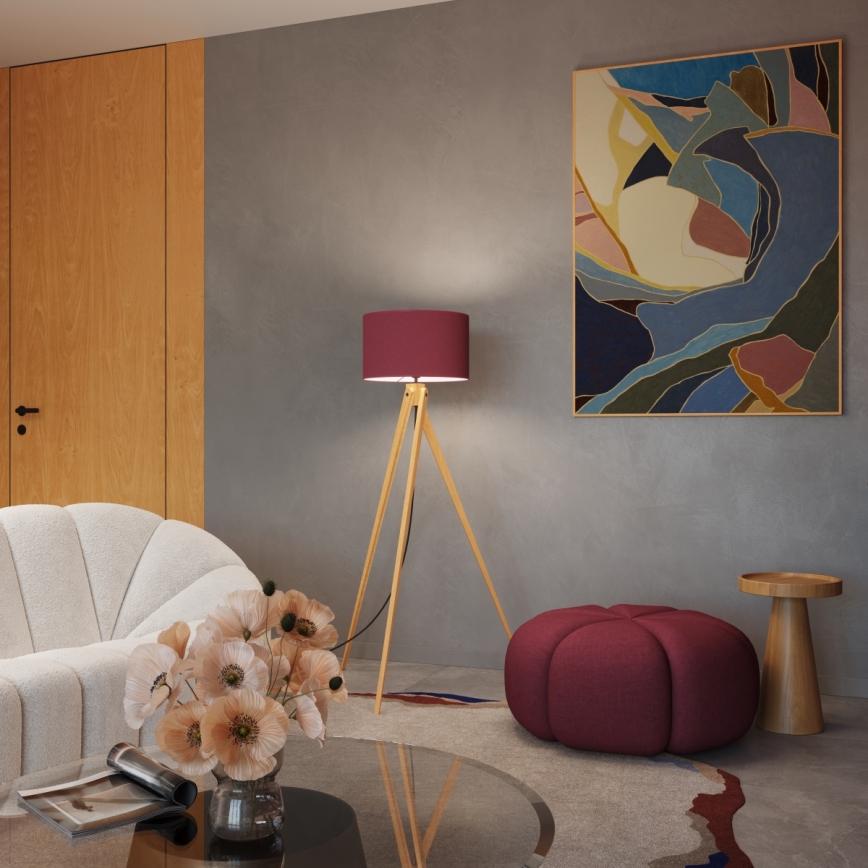 Vloerlamp NATT 1xE27/15W/230V rood