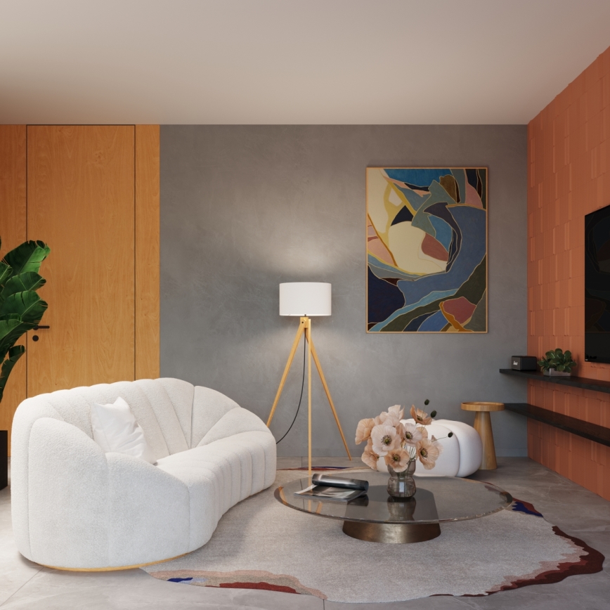 Vloerlamp NATT 1xE27/15W/230V wit