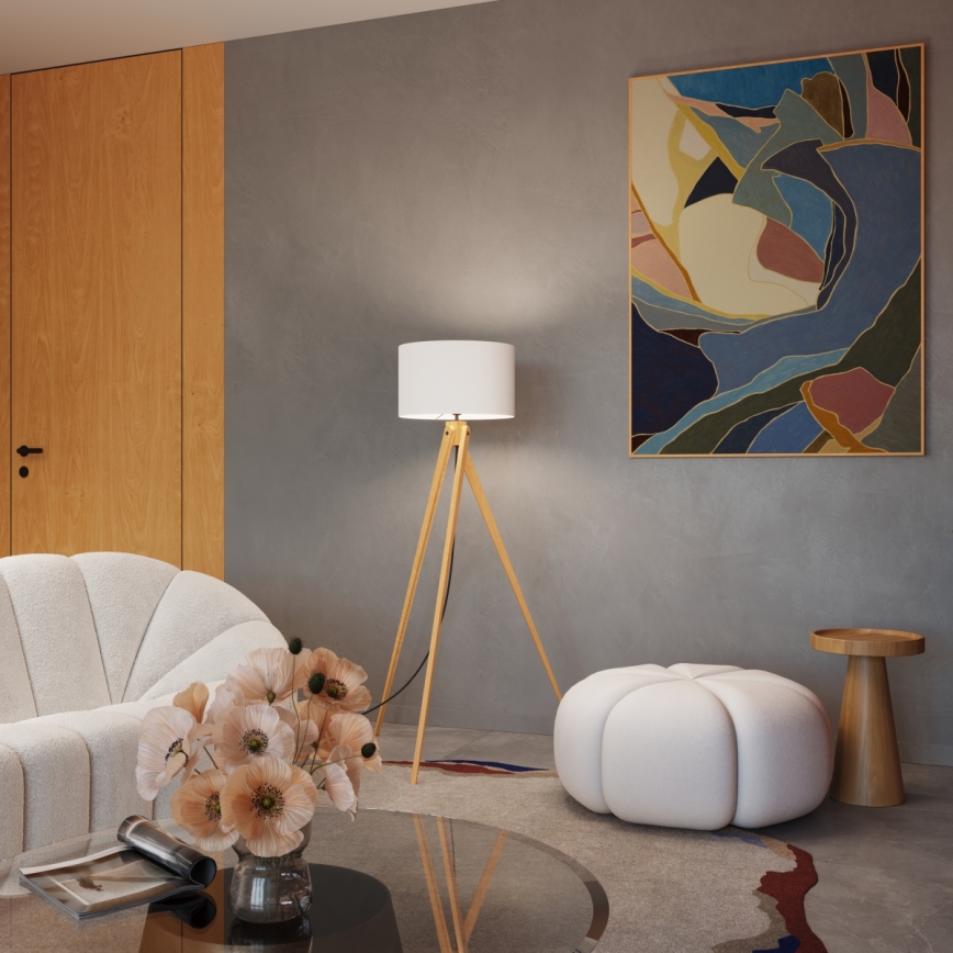 Vloerlamp NATT 1xE27/15W/230V wit