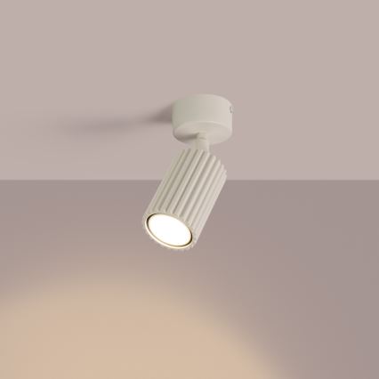Spotlamp KARBON 1xGU10/10W/230V crème