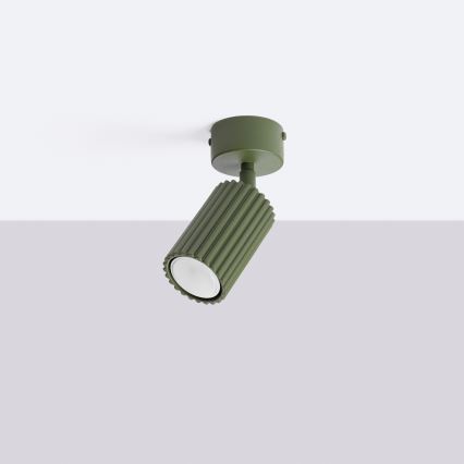 Opbouwspot KARBON 1xGU10/10W/230V groen