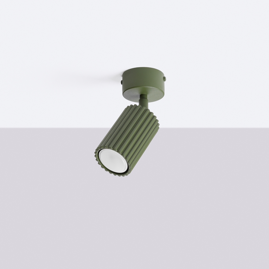 Opbouwspot KARBON 1xGU10/10W/230V groen