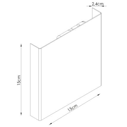 Wandlamp VANTA 2xG9/8W/230V wit