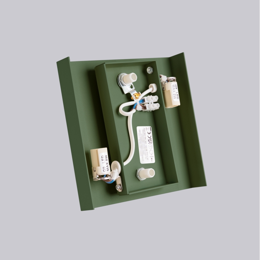 Wandlamp VANTA 2xG9/8W/230V groen