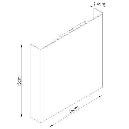 Wandlamp VANTA 2xG9/8W/230V groen