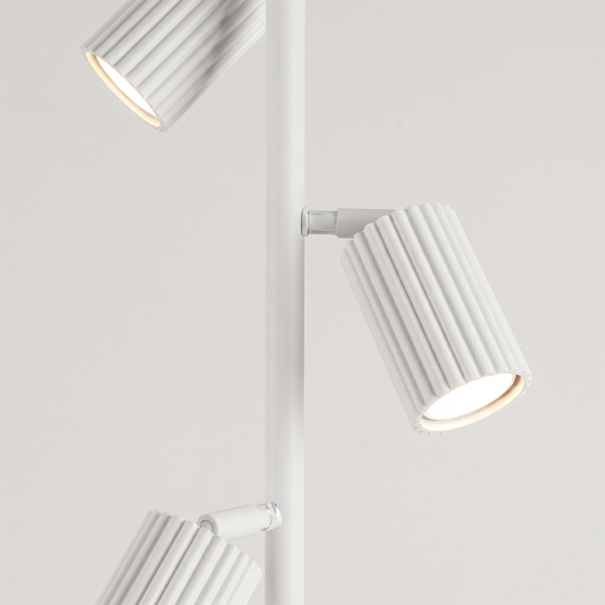 Witte vloerlamp KARBON 3xGU10/10W/230V
