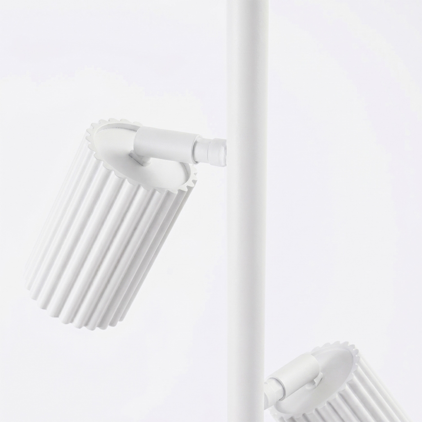 Witte vloerlamp KARBON 3xGU10/10W/230V
