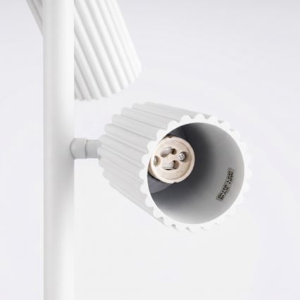 Witte vloerlamp KARBON 3xGU10/10W/230V