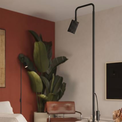Vloerlamp KARBON 1x GU10/10W/230V zwart