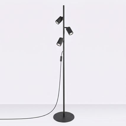 Vloerlamp KARBON 3xGU10/10W/230V zwart