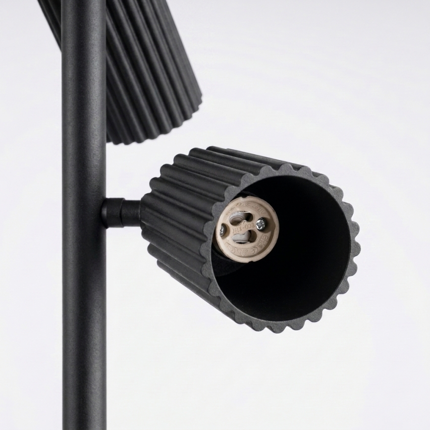 Vloerlamp KARBON 3xGU10/10W/230V zwart
