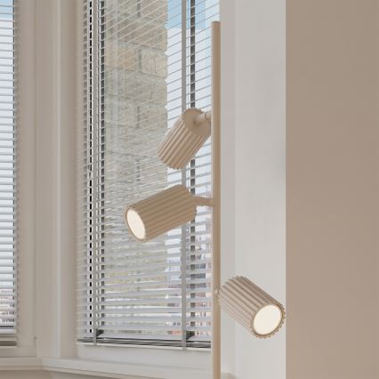 Vloerlamp KARBON 3xGU10/10W/230V crèmekleurig