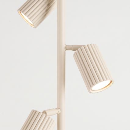 Vloerlamp KARBON 3xGU10/10W/230V crèmekleurig