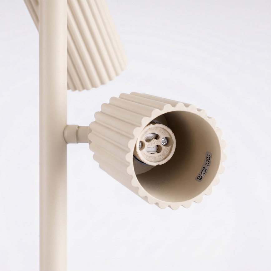 Vloerlamp KARBON 3xGU10/10W/230V crèmekleurig