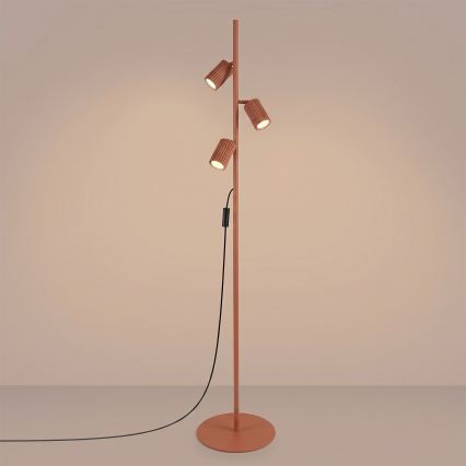 Vloerlamp KARBON 3xGU10/10W/230V oranje