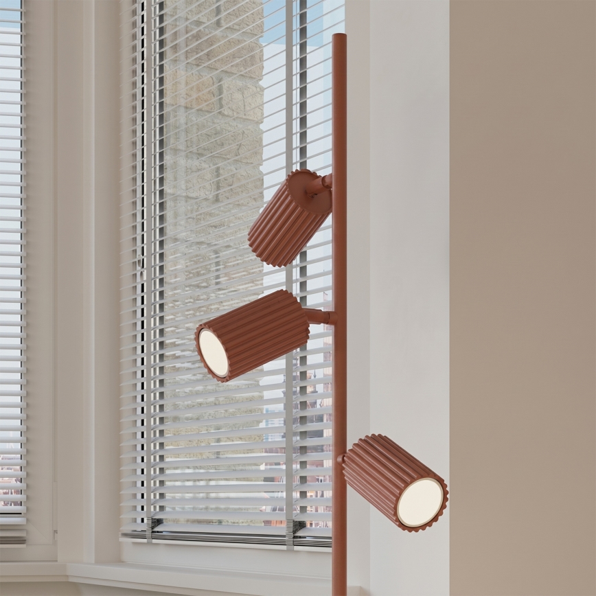 Vloerlamp KARBON 3xGU10/10W/230V oranje
