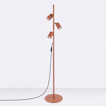 Vloerlamp KARBON 3xGU10/10W/230V oranje