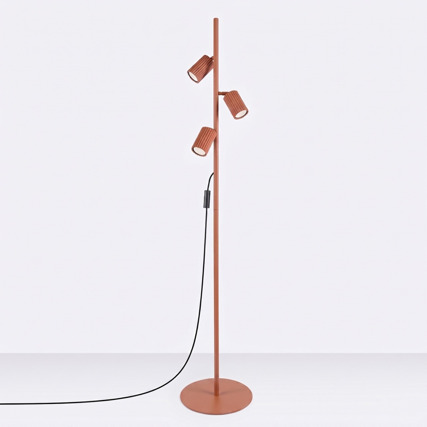 Vloerlamp KARBON 3xGU10/10W/230V oranje