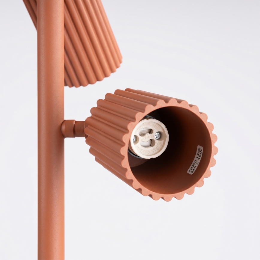 Vloerlamp KARBON 3xGU10/10W/230V oranje