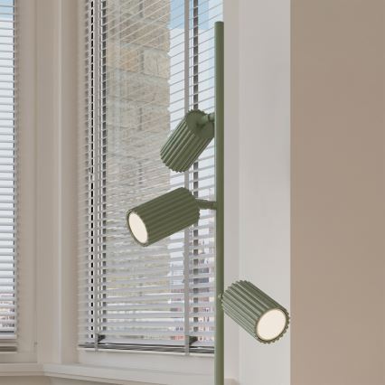 Vloerlamp KARBON 3xGU10/10W/230V groen