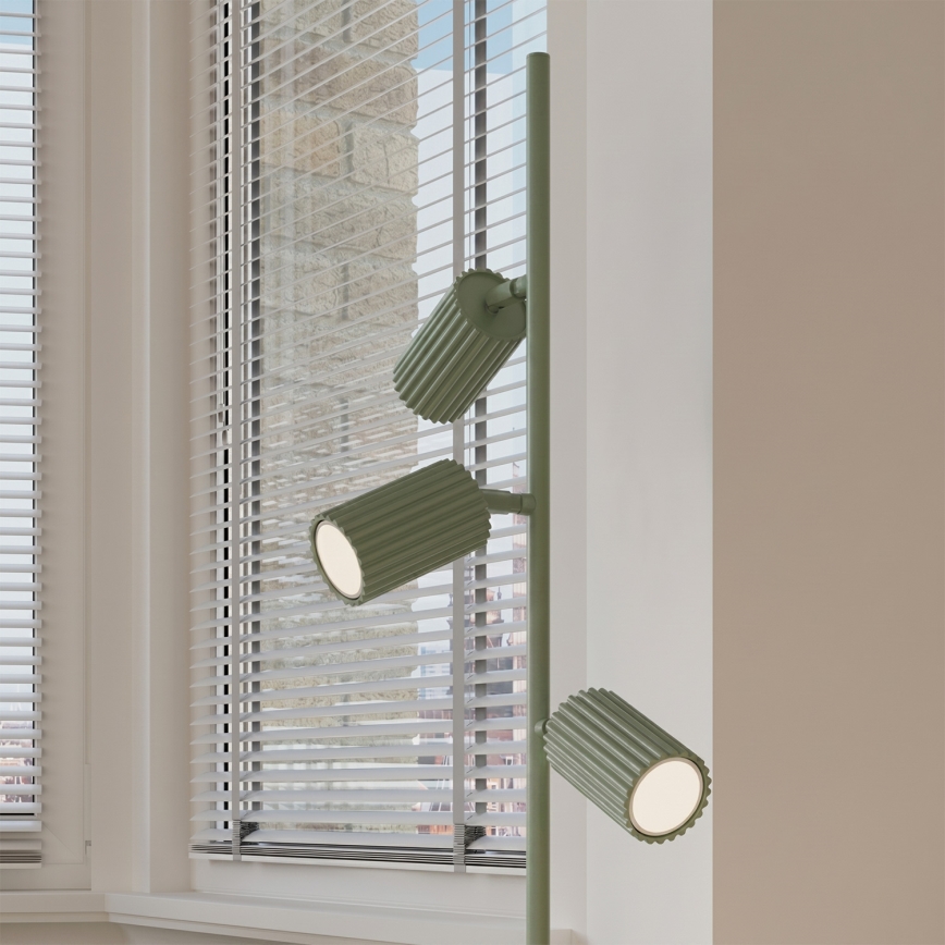 Vloerlamp KARBON 3xGU10/10W/230V groen