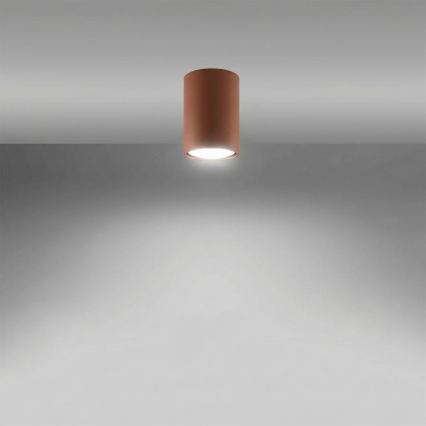 Plafondspot LAGOS 1xGU10/10W/230V 10 cm bruin