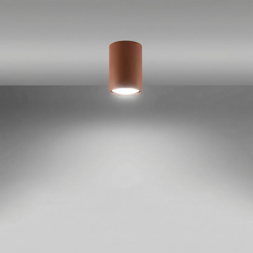 Plafondspot LAGOS 1xGU10/10W/230V 10 cm bruin