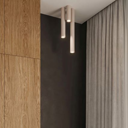 Spotlamp LAGOS 1xGU10/10W/230V 20 cm crème